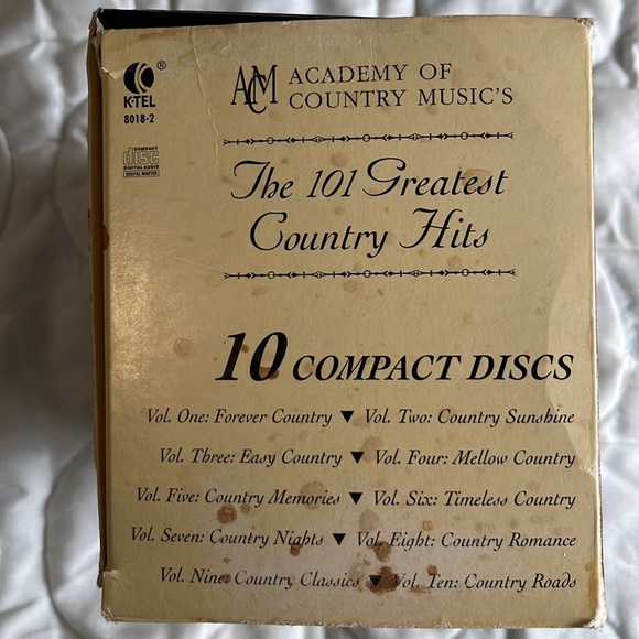 K-TEL ACM Academy of country music the 101 greatest country hits 10 CD Set New - Picture 5 of 7